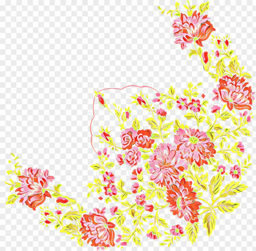 Pink Coloring Book Flower Cartoon PNG