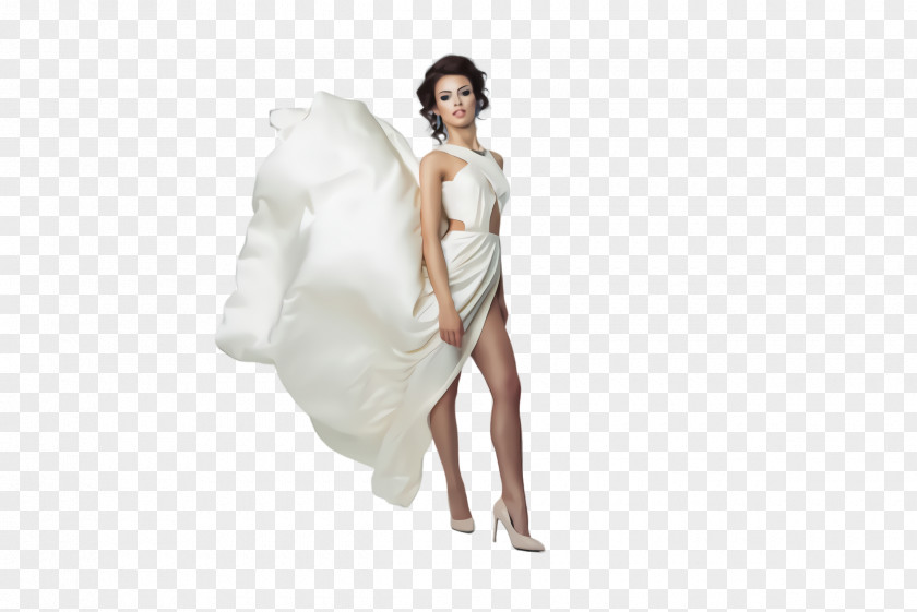 Towel Fur White Clothing Dress Fashion Model Linens PNG