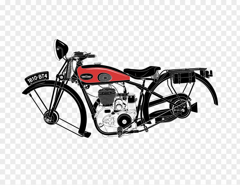Vintage Motorcycle Rack Bicycle Frame Car PNG