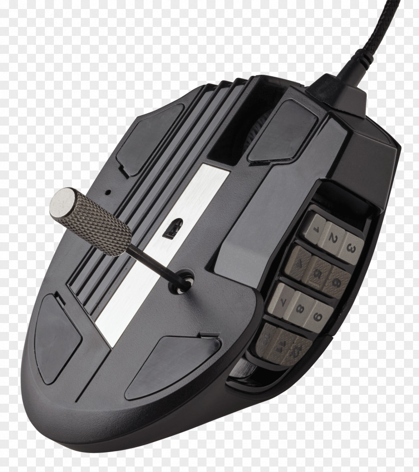 Computer Mouse Corsair Scimitar PRO RGB Gaming Optical MOBA/MMO Mouse, USB (Yellow) SCIMITAR Video Game PNG