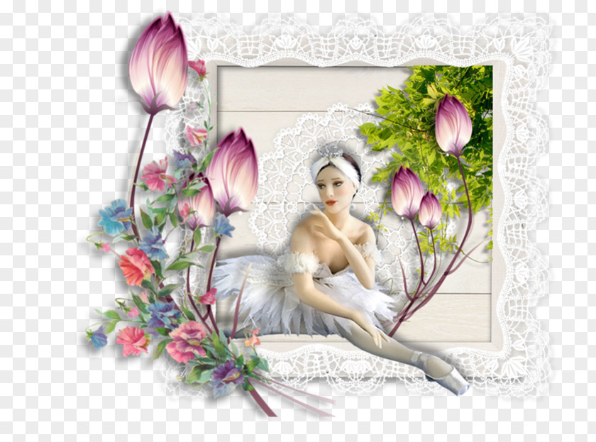 Fairy Floral Design Flowering Plant Picture Frames PNG