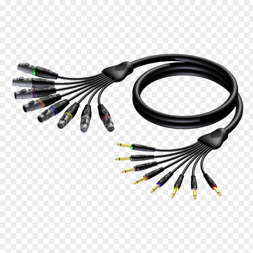 Large Broadcasting Equipment XLR Connector Audio Multicore Cable Electrical Stage Box PNG