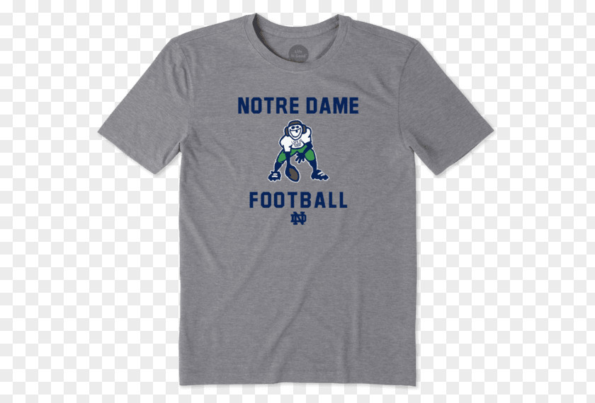 Notre Dame Leprechaun Shirt T-shirt Logo Sleeve Font PNG