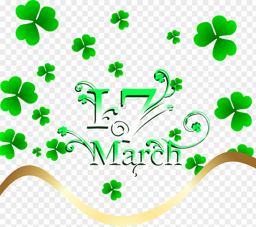 Saint Patrick's Day Holiday Clover Clip Art PNG