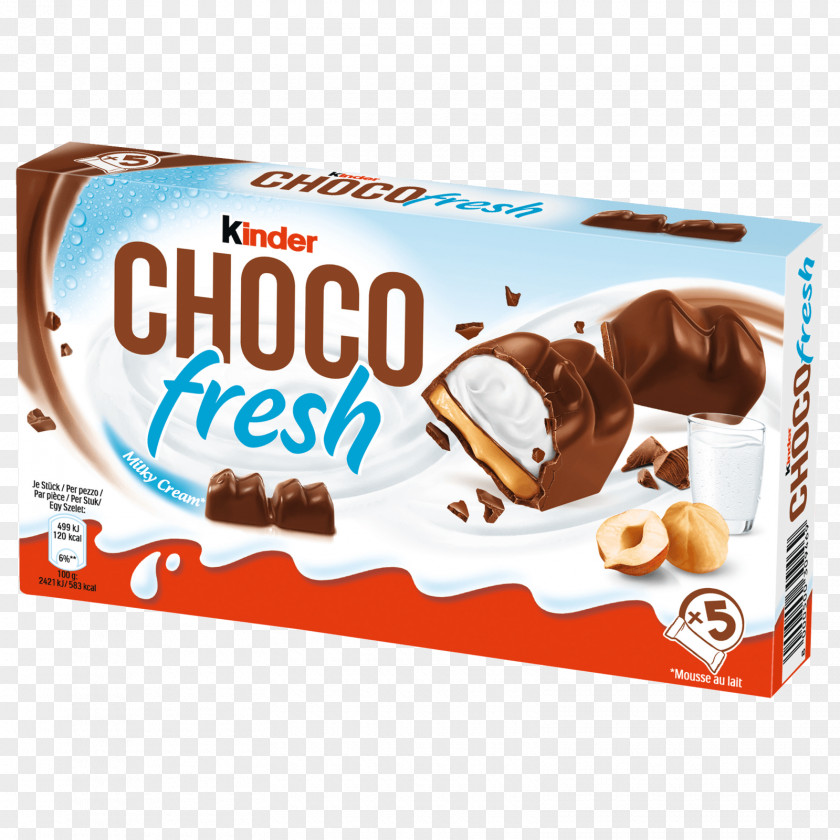 Chocolate Kinder Choco Fresh Milk Ferrero SpA PNG