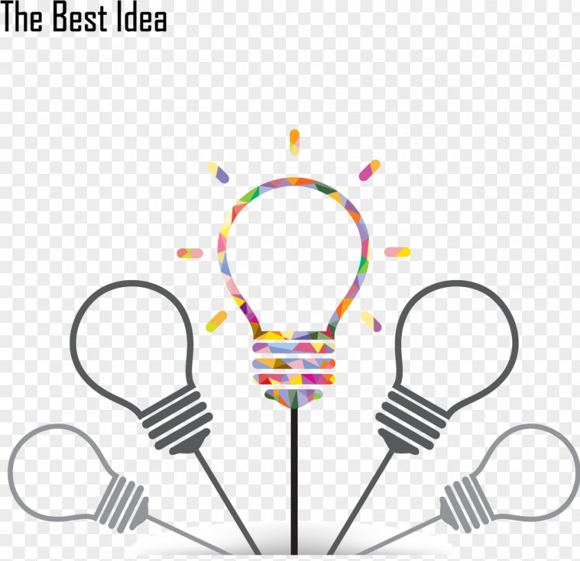 Creative Design, Vector Bulb Incandescent Light Creativity Lighting PNG