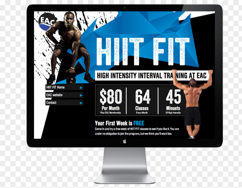 Design High-intensity Interval Training Poster PNG