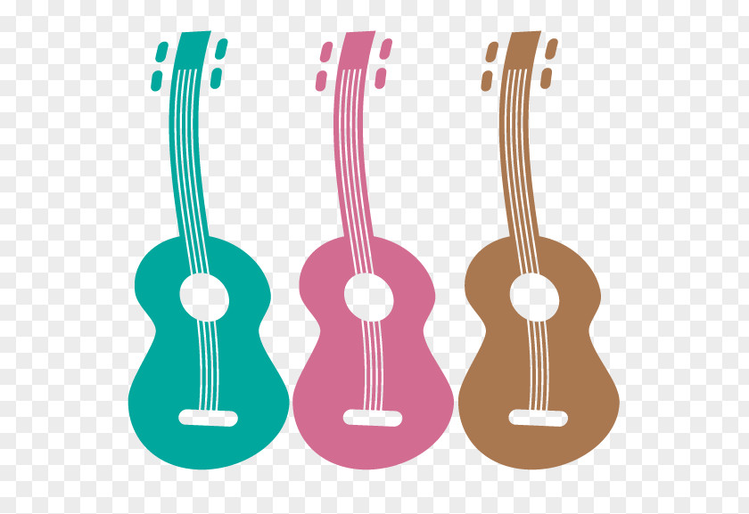 Holiday Red Design Ukulele Graphic Logo PNG