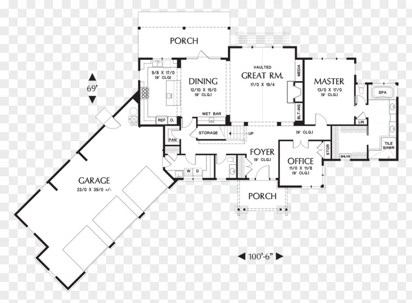 House Arrangement Floor Plan Bonus Room PNG