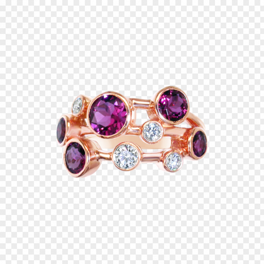 Pink Ring Amethyst Ruby Jewellery Silver Purple PNG