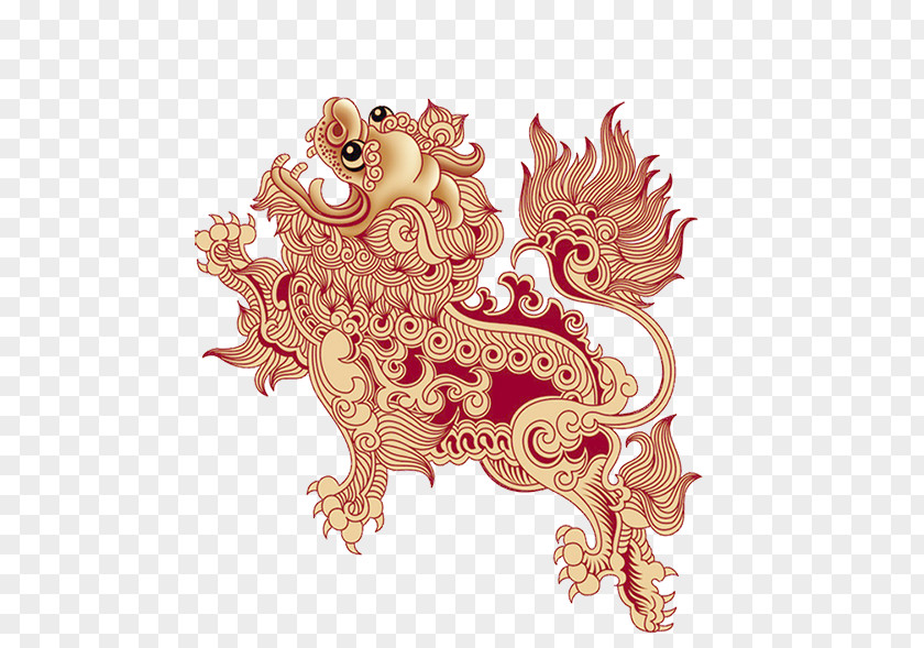 Free Stock Unicorn Pull Material Picture Qilin Poster Clip Art PNG