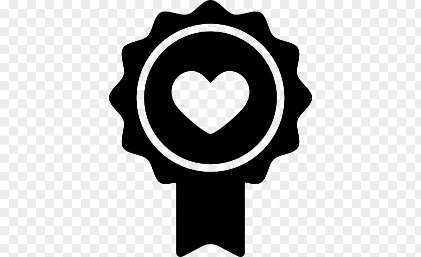 Heart Silhouette Black And White PNG