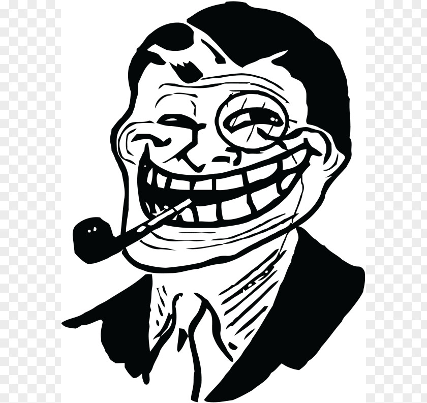 Rage Comic Internet Troll Meme Desktop PNG comic troll meme , Face smoking man sketch clipart PNG
