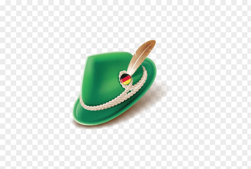 Vector Cartoon Green Vintage Hat Euclidean PNG