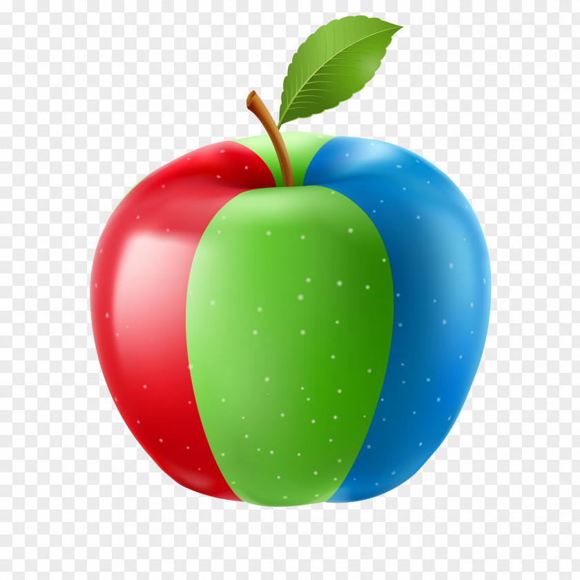 Cartoon Multicolor Apple Drawing Royalty-free Illustration PNG