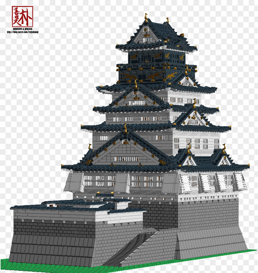 Castle Osaka LEGO Tenshu PNG