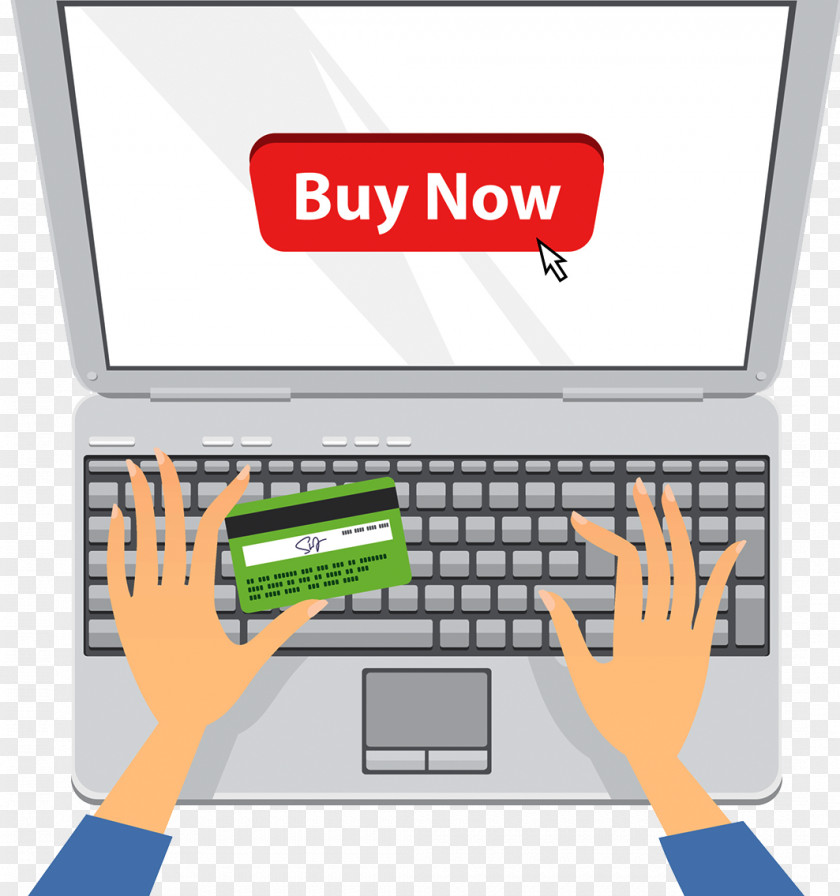 Online Credit Card To Pay For Shopping Illustration PNG