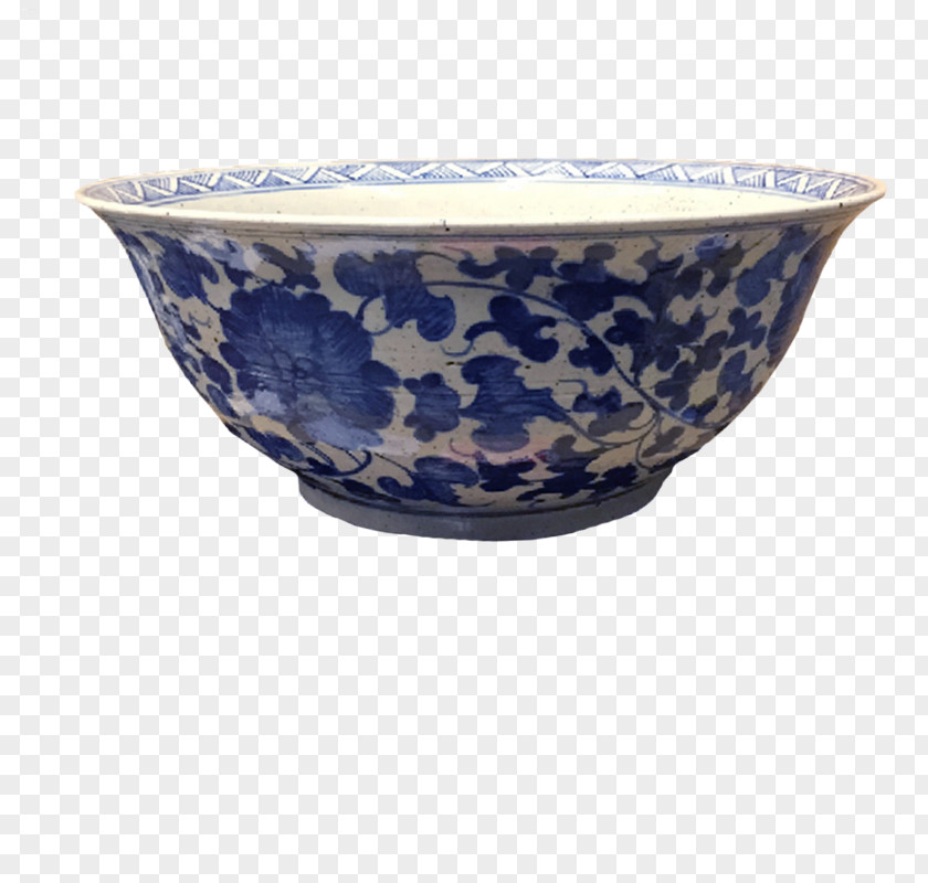 Bowl Tableware Blue And White Pottery Porcelain Ceramic PNG