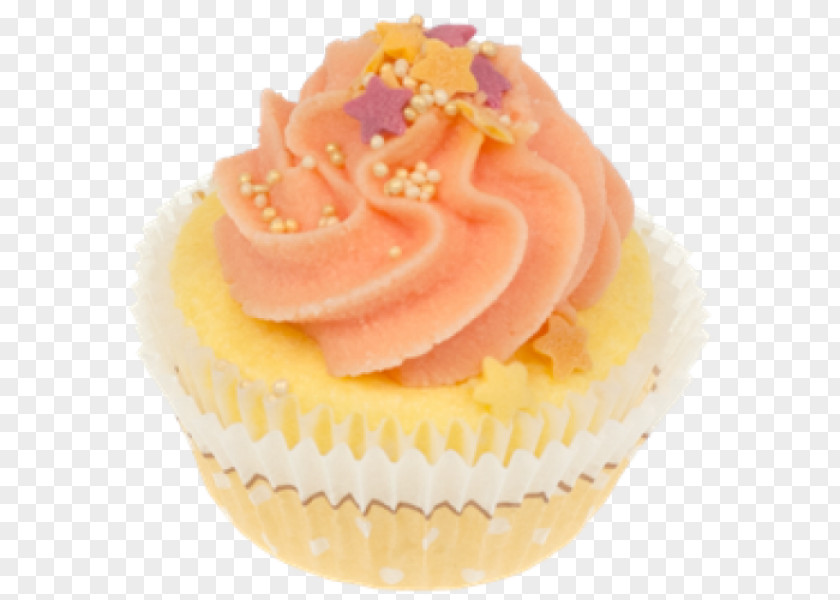 Cupcake Buttercream Icing Pink Food PNG