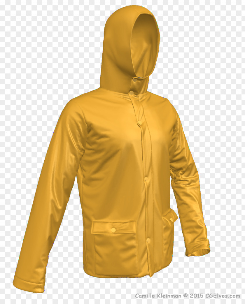Design Of Jacket Hoodie Yellow Raincoat Product PNG