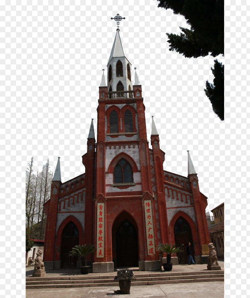 Shanghai Vintage Church Architecture Building PNG