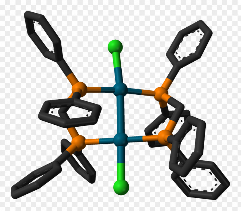 Bis(diphenylphosphino)methane Ligand 1,2-Bis(diphenylphosphino)ethane Diphosphines Ball-and-stick Model PNG