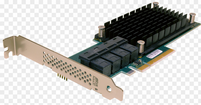 Bus Electrical Connector Serial Attached SCSI Host Adapter ATTO Technology PCI Express PNG
