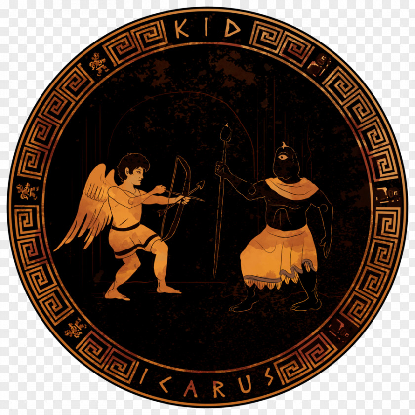 Greek Pottery Plates Kid Icarus Eggplant Wizard DeviantArt Pit PNG
