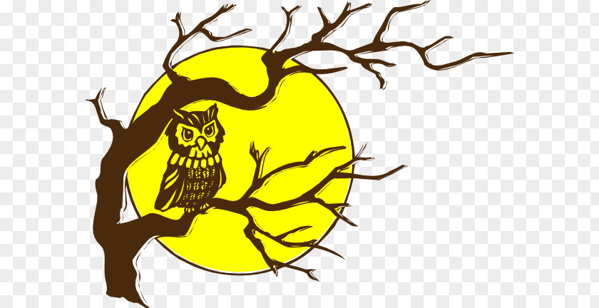 Halloween Moon Clipart Owl Free Content Clip Art PNG