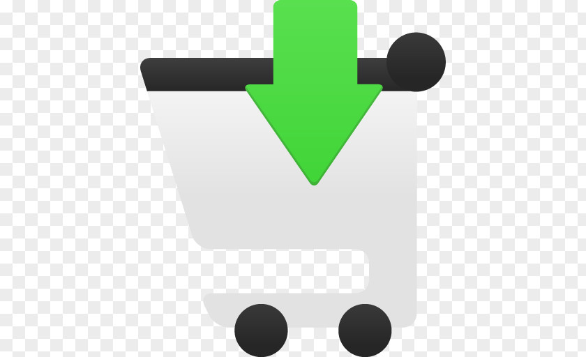 Shopping Cart Insert Green Font PNG