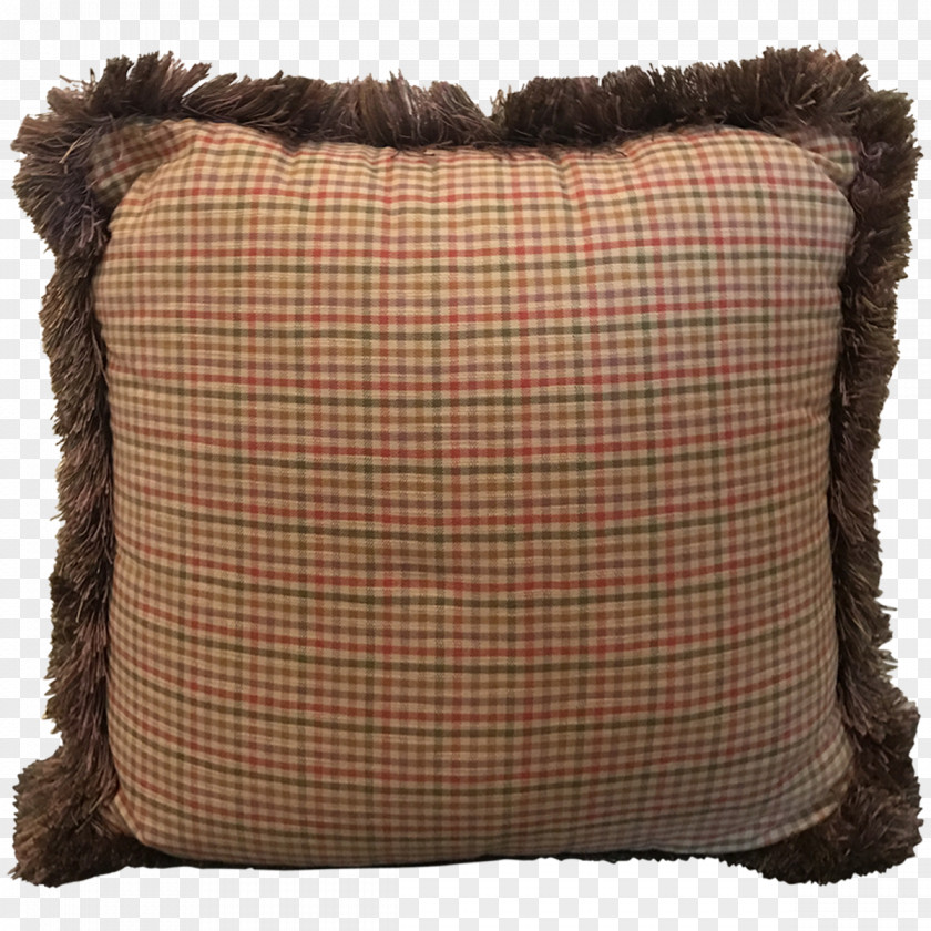 Gingham Throw Pillows Cushion Fur PNG