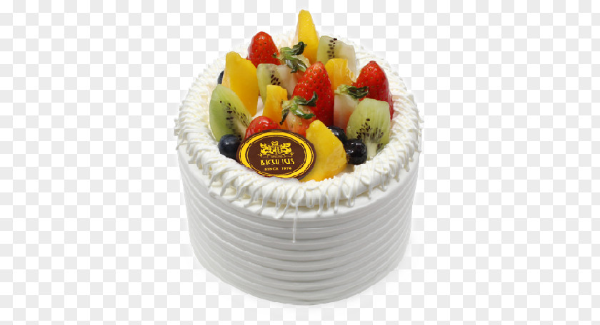 Mixed Fruit Fruitcake Torte Buttercream Frozen Dessert PNG