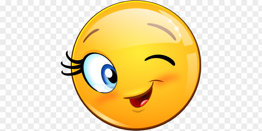 Smiley Wink Emoticon Flirting Clip Art PNG