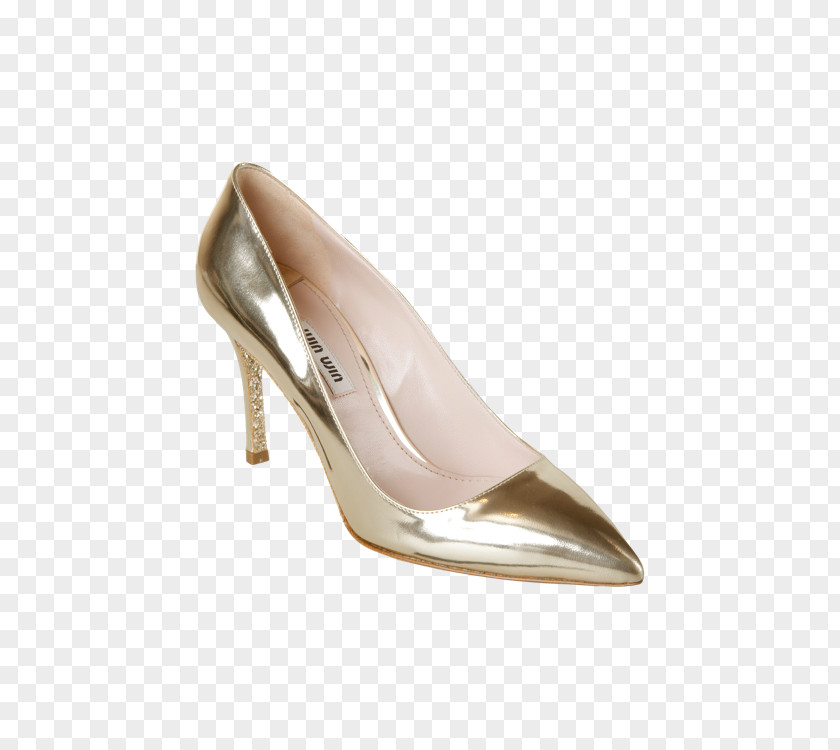 Gold Glitter Pumps Shoe Sandal Product Design Beige PNG