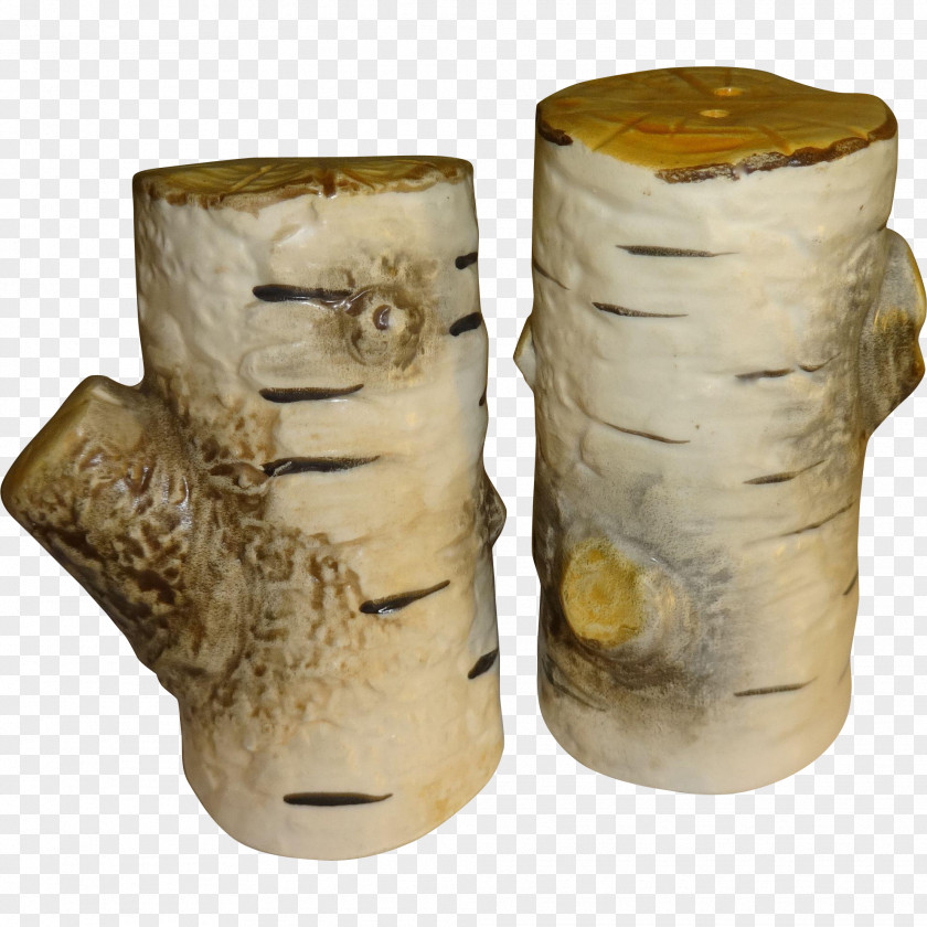Tree Paper Birch Stump Salt And Pepper Shakers PNG