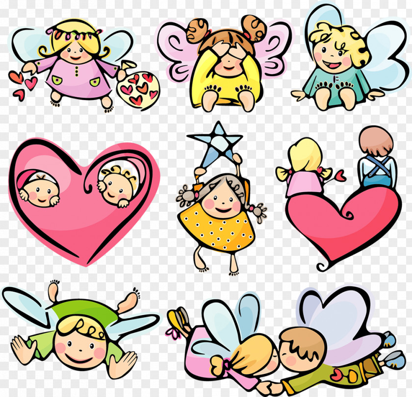 Angel Vector Drawing Cartoon Clip Art PNG