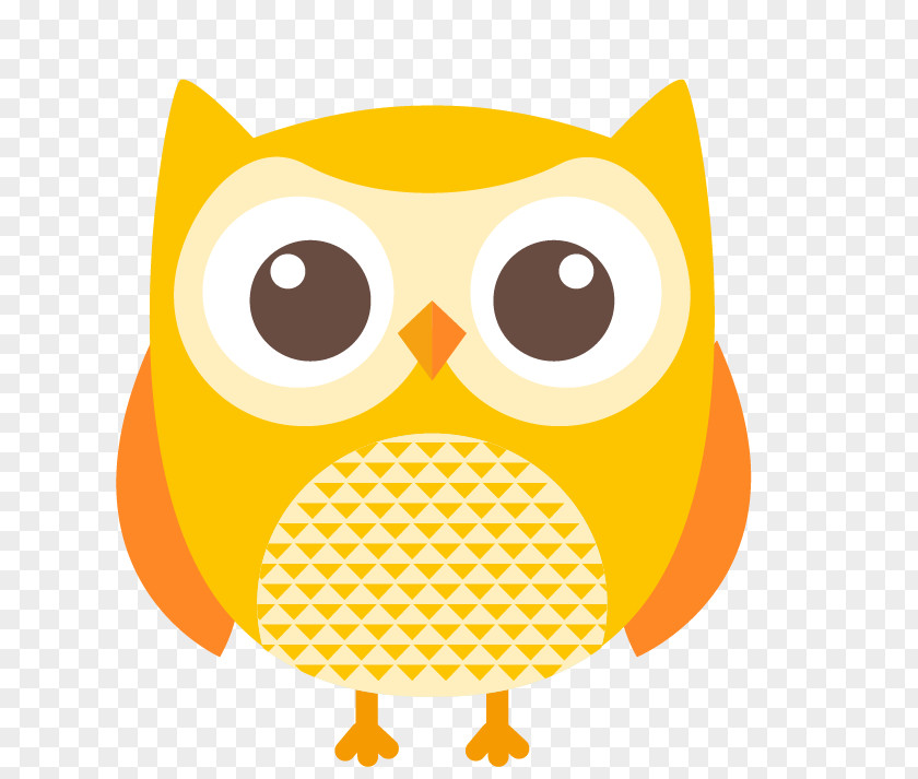 Cute Owl Bird Cartoon Clip Art PNG