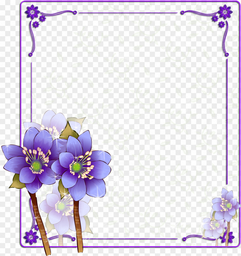 Flower Frame Purple Photography Color PNG