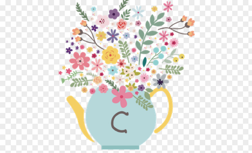 Flower Teapot PNG