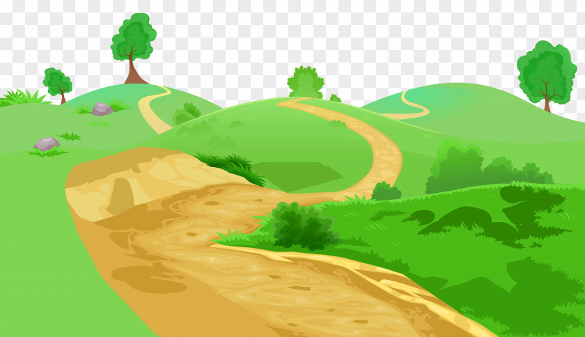Grass And Pathway Transparent Clip Art Image PNG