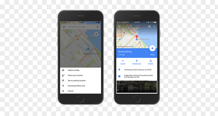 Parked Car Apple Maps Google PNG