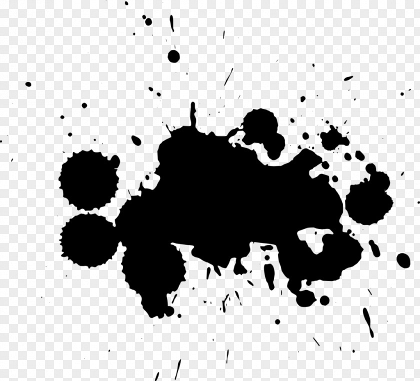 Splatter Black And White Monochrome Photography PNG