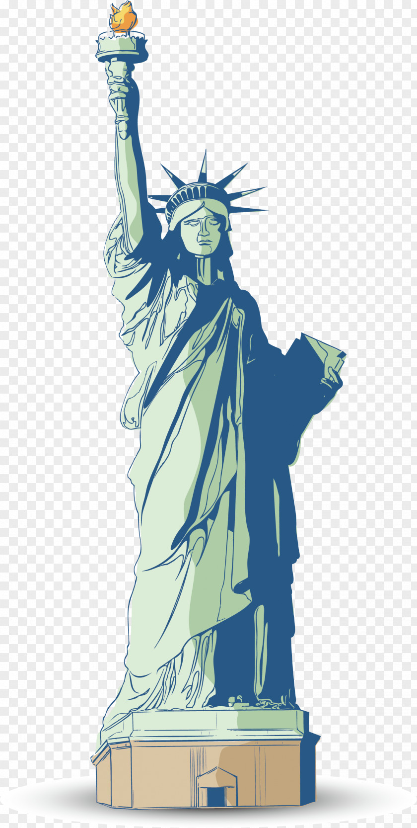 Vector Statue Of Liberty Clip Art PNG