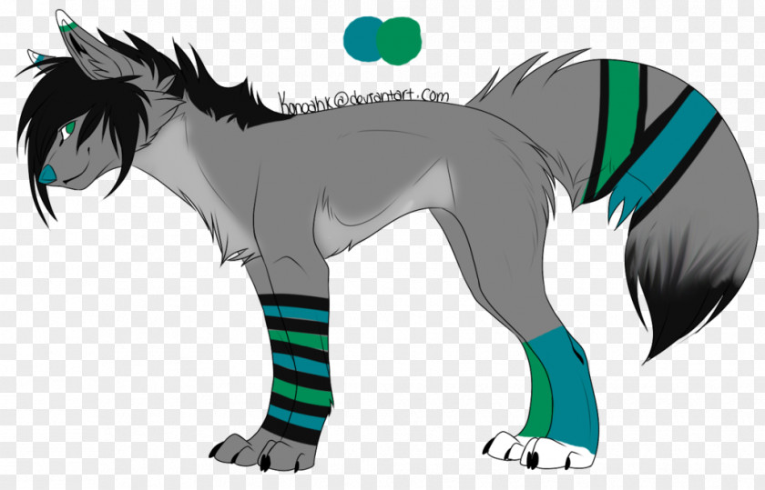 Wolf Paw Dog Horse Legendary Creature Green PNG
