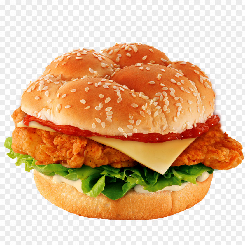 Burguer KFC Hamburger Fried Chicken Pizza Cheeseburger PNG