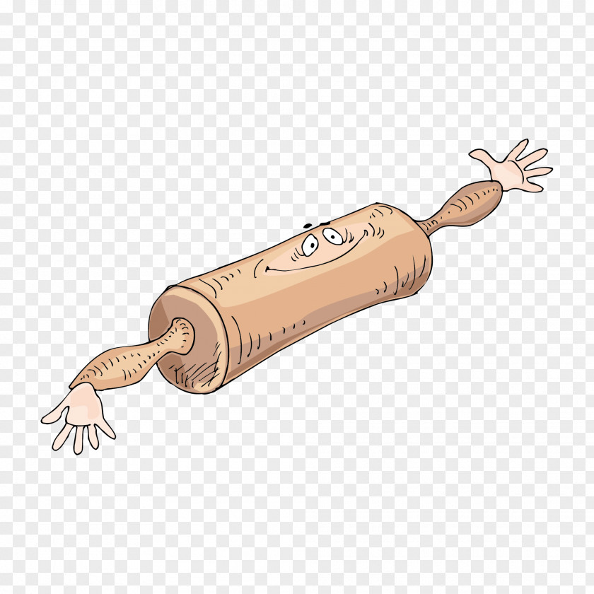 Creative Cartoon Rolling Pin Kitchen PNG