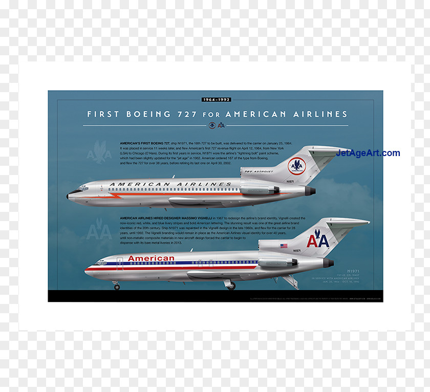 Narrow-body Aircraft Boeing 727 Airline Delta Air Lines Jet Age PNG