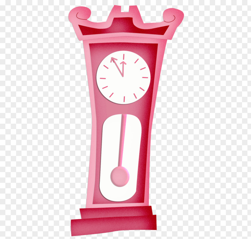 Pendulum Clock Measuring Scales Pink M PNG