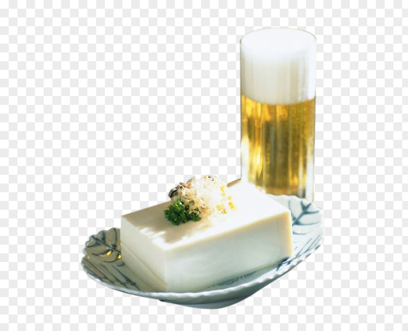 Dish In Tofu And Beer Hiyayakko Mapo Doufu Alcoholic Beverage PNG