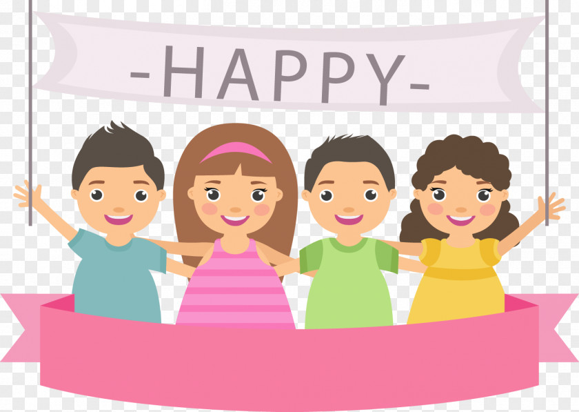 Happy Children Friendship Day Love Illustration PNG